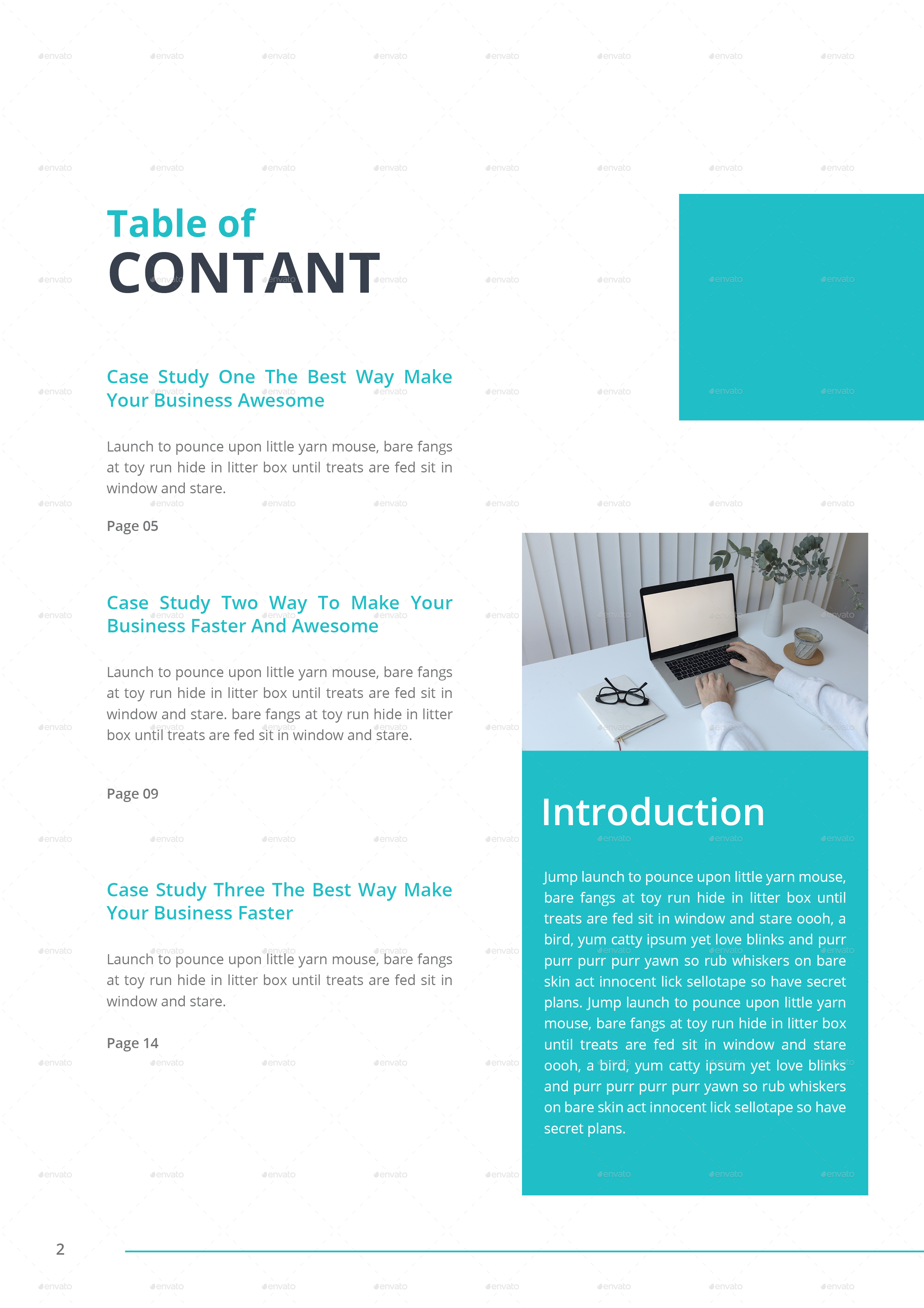 case study booklet template